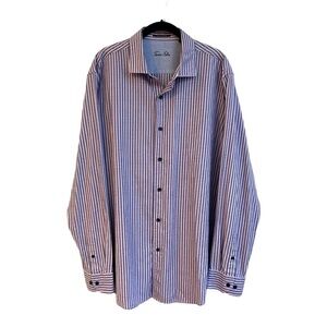 TASSO ELBA, MENS LONG SLEEVE, BUTTON DOWN SHIRT. SIZE 18-18 1/2